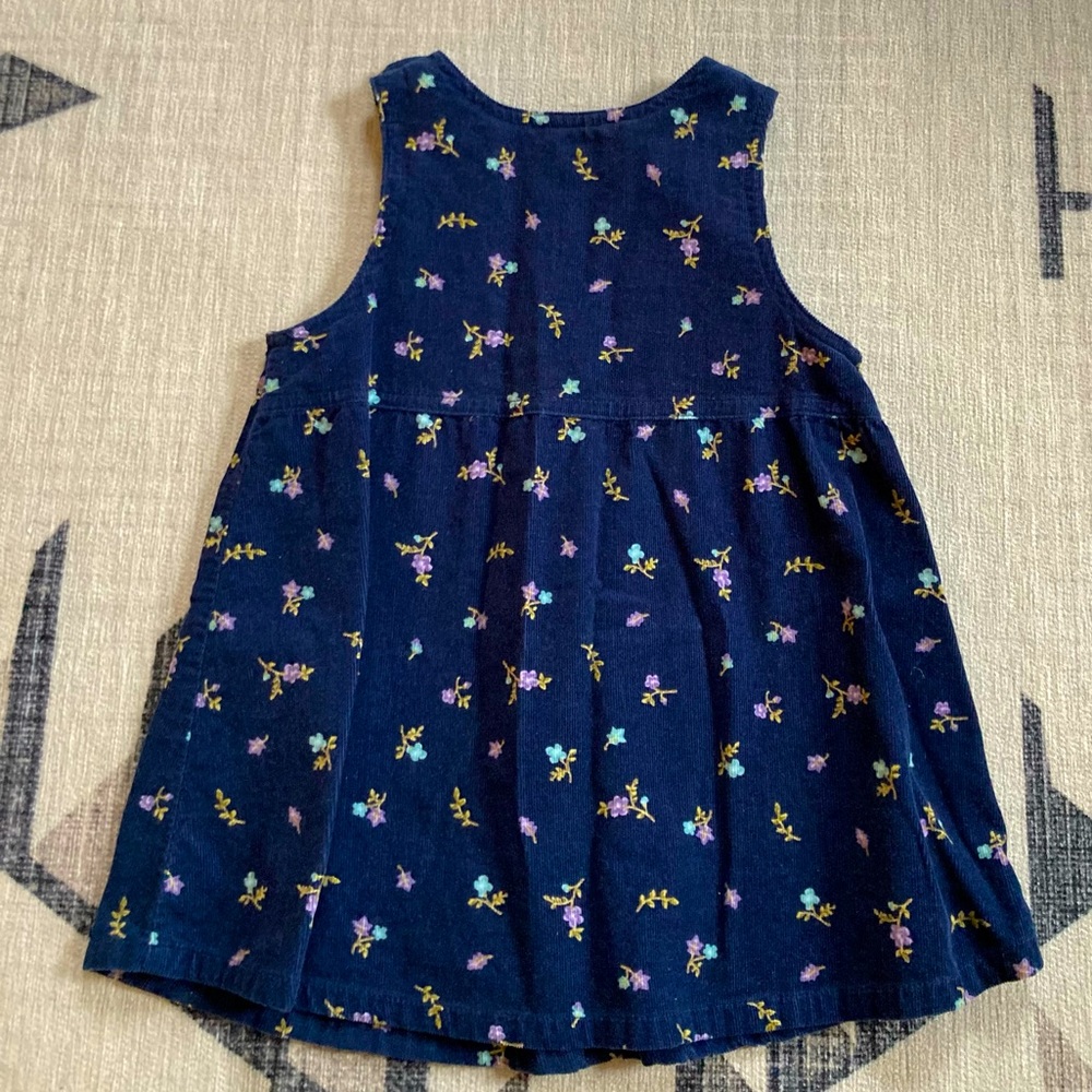 Vintage Corduroy Girls Dress, 18 mo